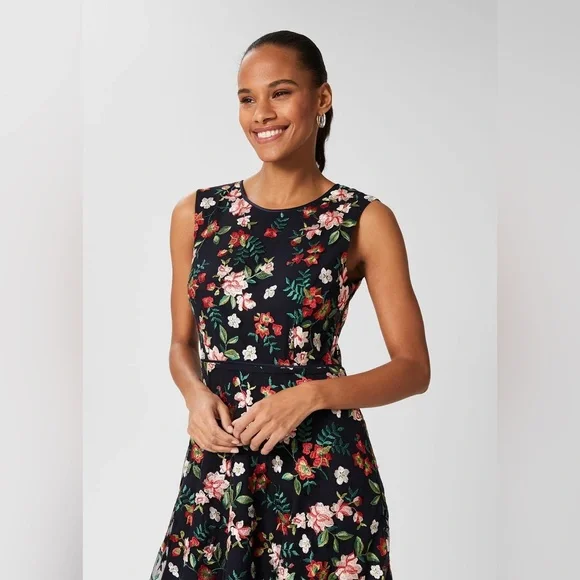 Hobbs London Rosella Embroidered Dress Size 6 $420 - Picture 4 of 12